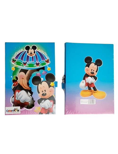 Agenda Libreta Diario Privado Minnie Mouse Llaves Y Candado