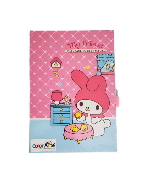 Agenda Libreta Diario Privado Melody Kawai Llaves Y Candado