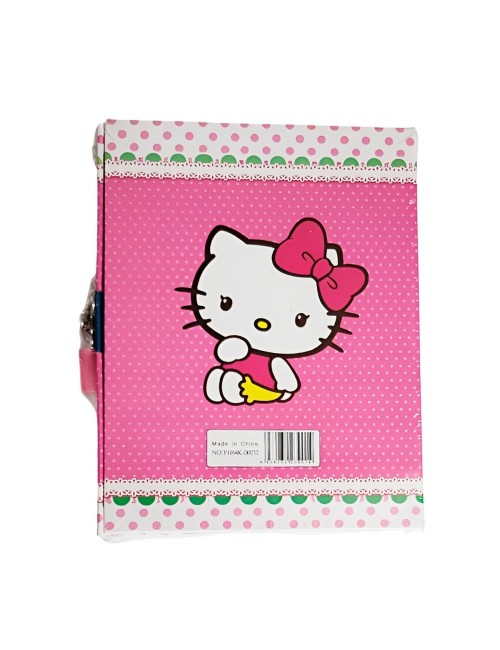 Agenda Libreta Diario Privado Hello Kitty + Llaves Y Candado