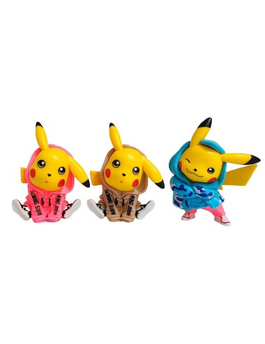 Figura Coleccionable Pokemon Pikachu Abrigo X 6 Personaje