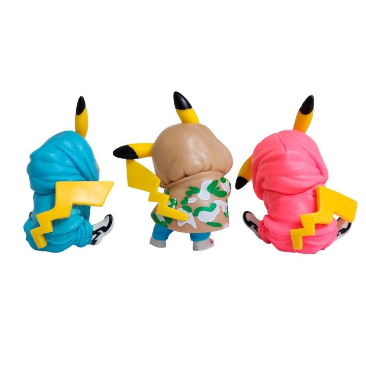 Figura Coleccionable Pokemon Pikachu Abrigo X 6 Personaje