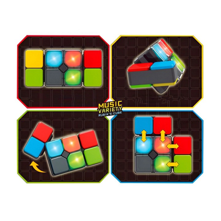 Juego De Memoria Luz Sonido Interactivo Rectangulo + Bateria