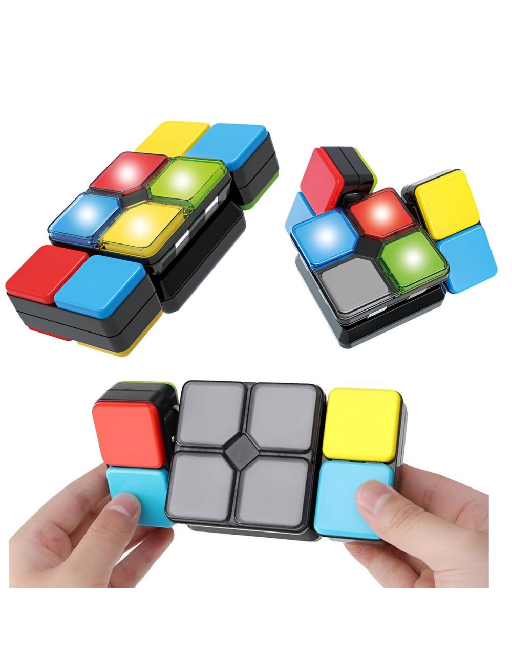 Juego De Memoria Luz Sonido Interactivo Rectangulo + Bateria