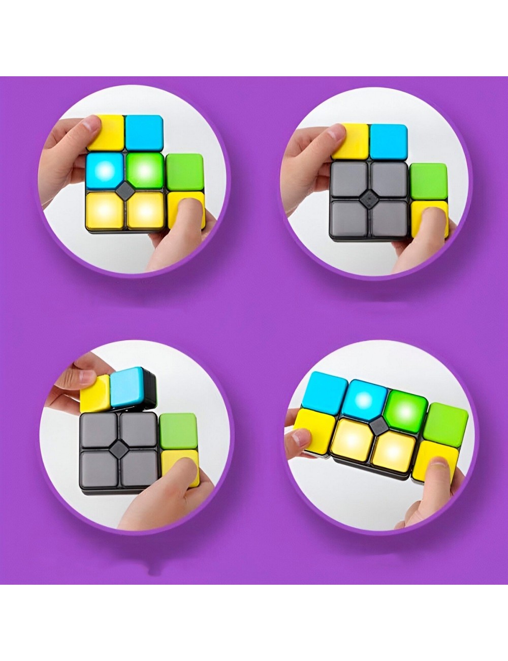 Juego De Memoria Luz Sonido Interactivo Rectangulo + Bateria