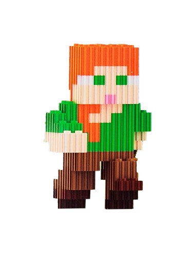 Minecraft Guerrera Juguete Armable Armatodo Construcción