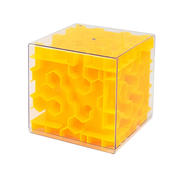 Cubo Laberinto 3d Mágico Juego Didáctico Aprendizaje X 4 Und
