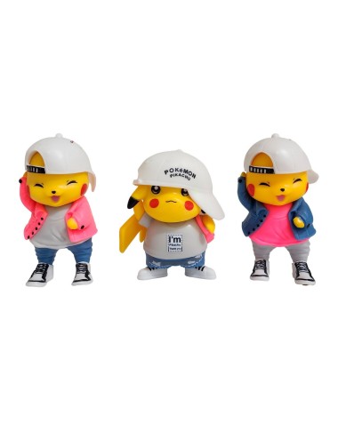 Figura Coleccionable Pokemon Pikachu Gorro X 6 Personaje