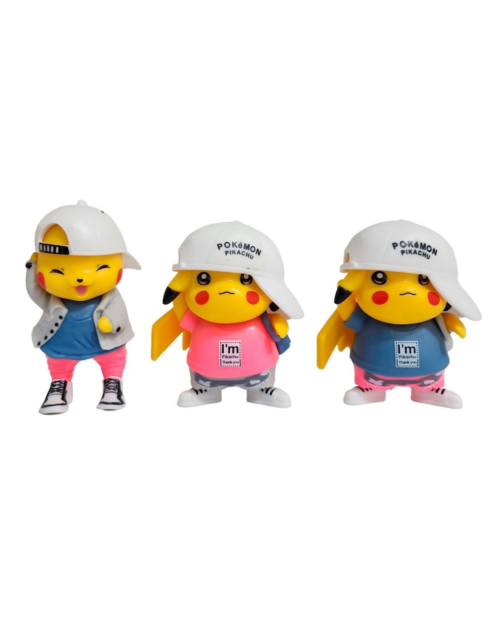 Figura Coleccionable Pokemon Pikachu Gorro X 6 Personaje