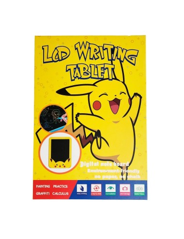 Tablero Mágico Lcd Colores Tabla Dibujo Pikachu + Lapiz
