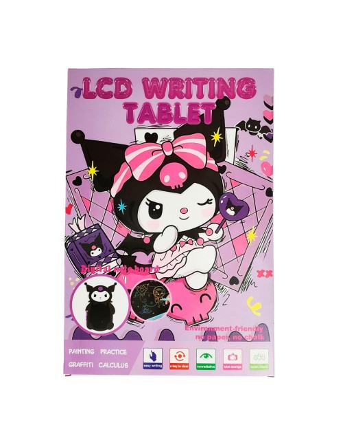 Tablero Mágico Lcd Colores Tabla Dibujo Kuromi Kawai + Lapiz