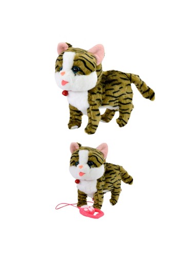 Robot Gato Mascota Movimiento Control Interactivo +bateria