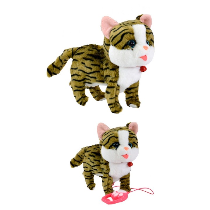 Robot Gato Mascota Movimiento Control Interactivo +bateria