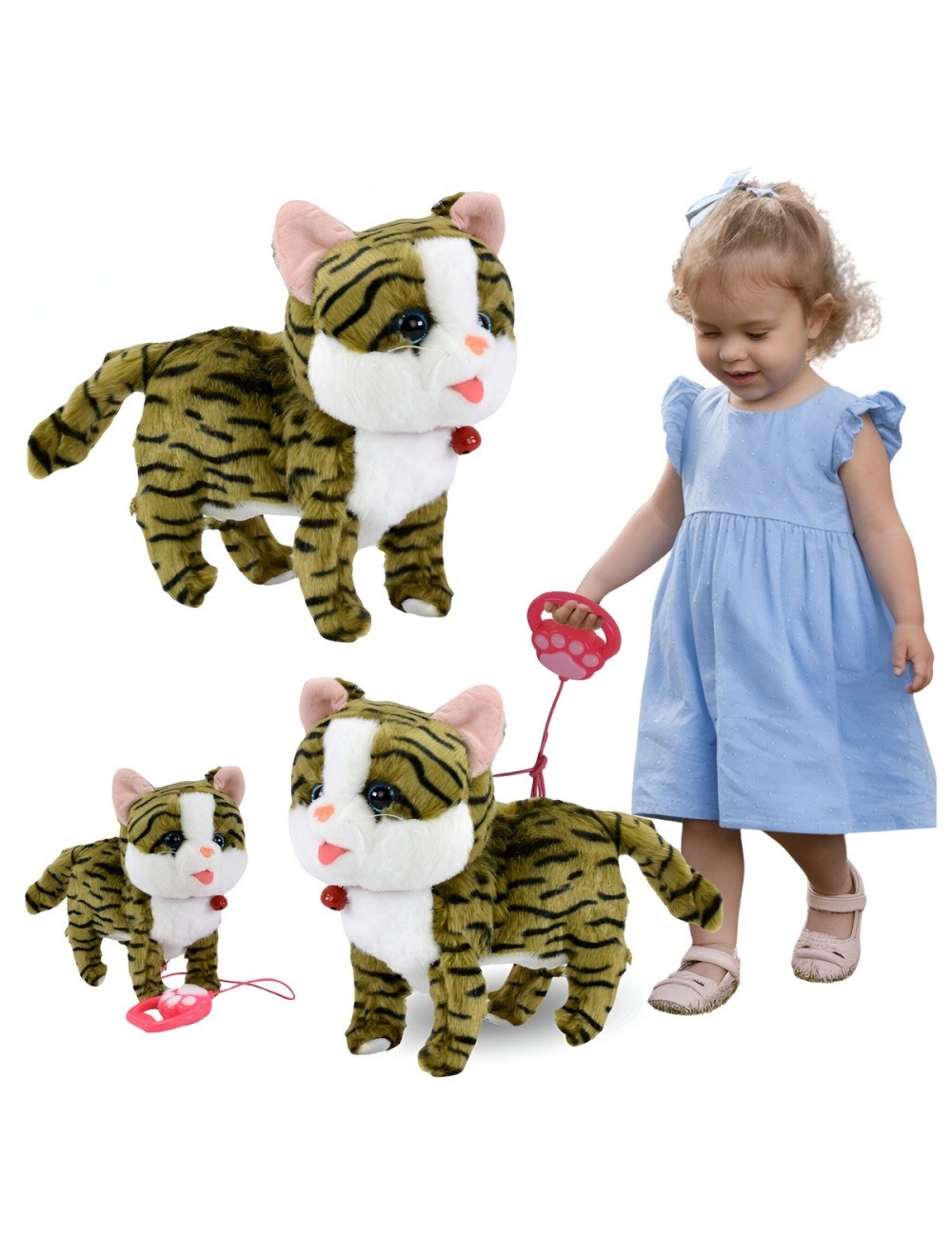 Robot Gato Mascota Movimiento Control Interactivo +bateria