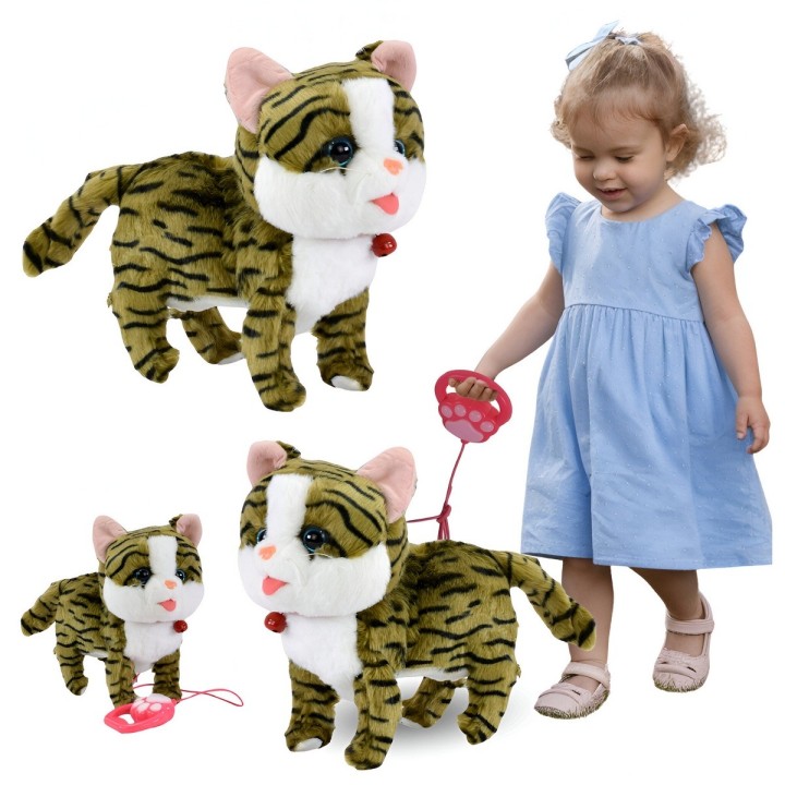 Robot Gato Mascota Movimiento Control Interactivo +bateria