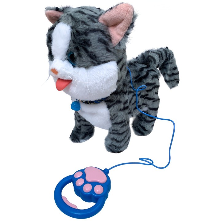 Robot Gato Mascota Movimiento Control Interactivo +bateria