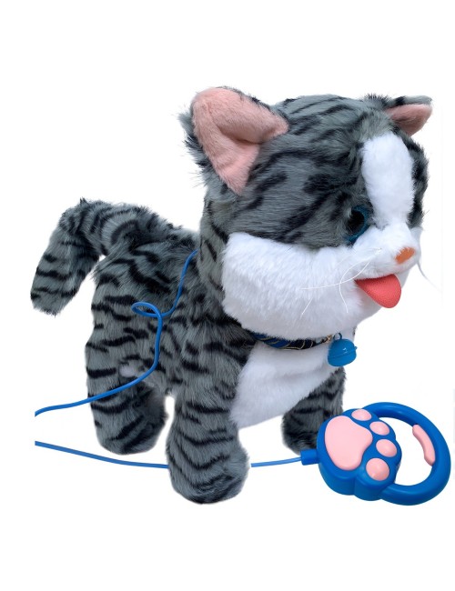 Robot Gato Mascota Movimiento Control Interactivo +bateria