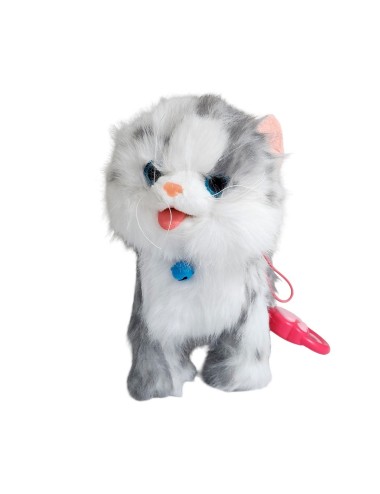 Robot Gato Campanita Mascota Movimiento Control +bateria