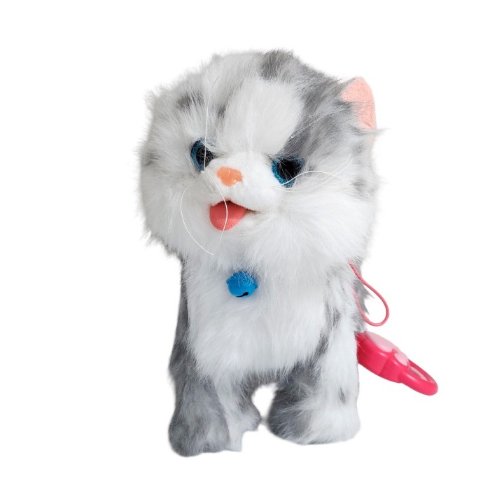 Robot Gato Campanita Mascota Movimiento Control +bateria