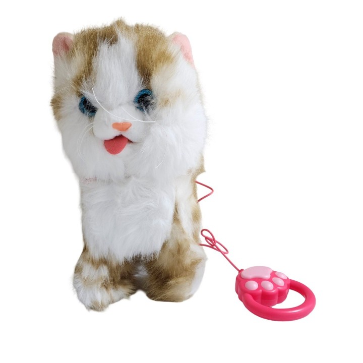 Robot Gato Campanita Mascota Movimiento Control +bateria