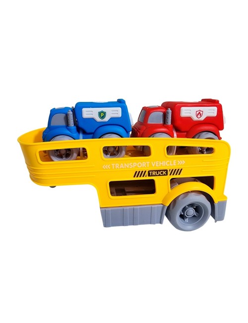 Camión Tractomula Bombero Policia Vehiculos Juguete Niños