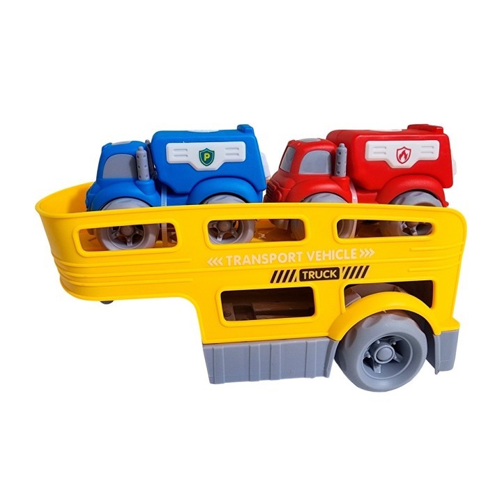 Camión Tractomula Bombero Policia Vehiculos Juguete Niños