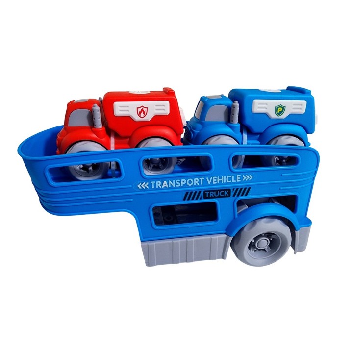 Camión Tractomula Bombero Policia Vehiculos Juguete Niños