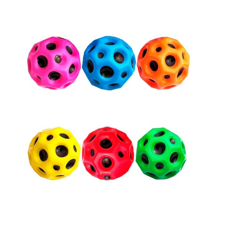 Pelotas Antiestres Saltarina Unicolor Unisex X 6 Unidades