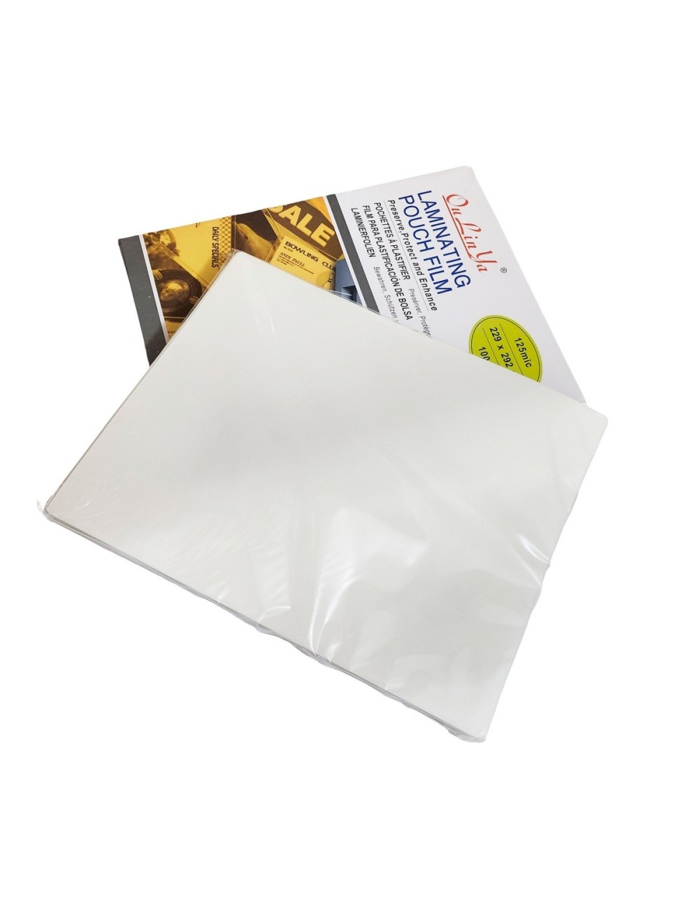 Lamina Acetato Transparente 175 Mic 80 X 110 Mm X 100 Und