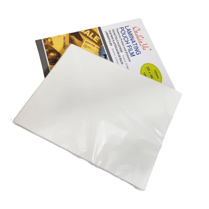 Lamina Acetato Transparente 175 Mic 80 X 110 Mm X 100 Und