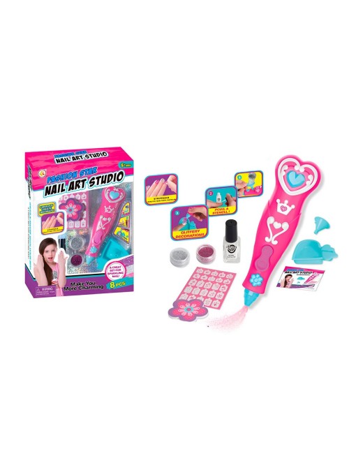 Juguete Kit Uñas Manicure Personalizado Con Aplicador