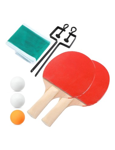 Juego De Mesa Ping Pong Kit Set Tenis , 2 Raquetas 3 Bolas
