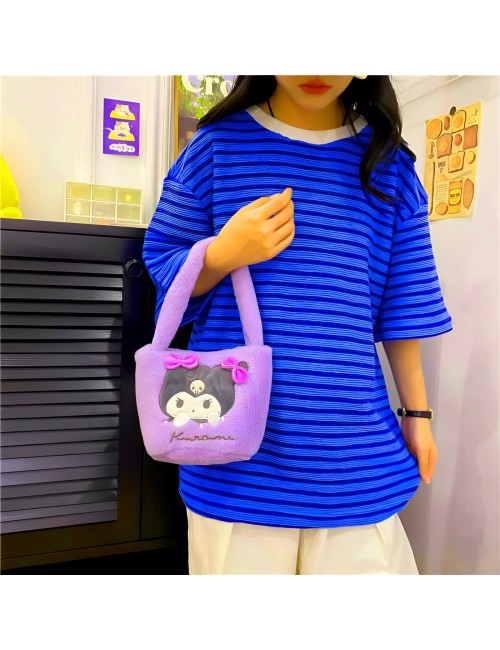 Bolso De Mano Niñas Anime Peluche Felpa Portable