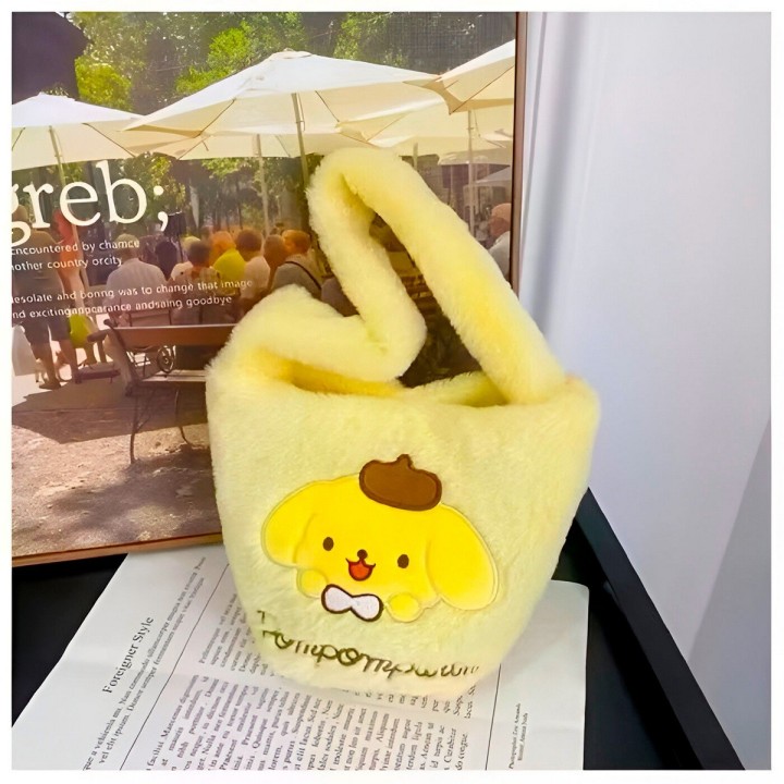 Bolso De Mano Niñas Anime Peluche Felpa Portable