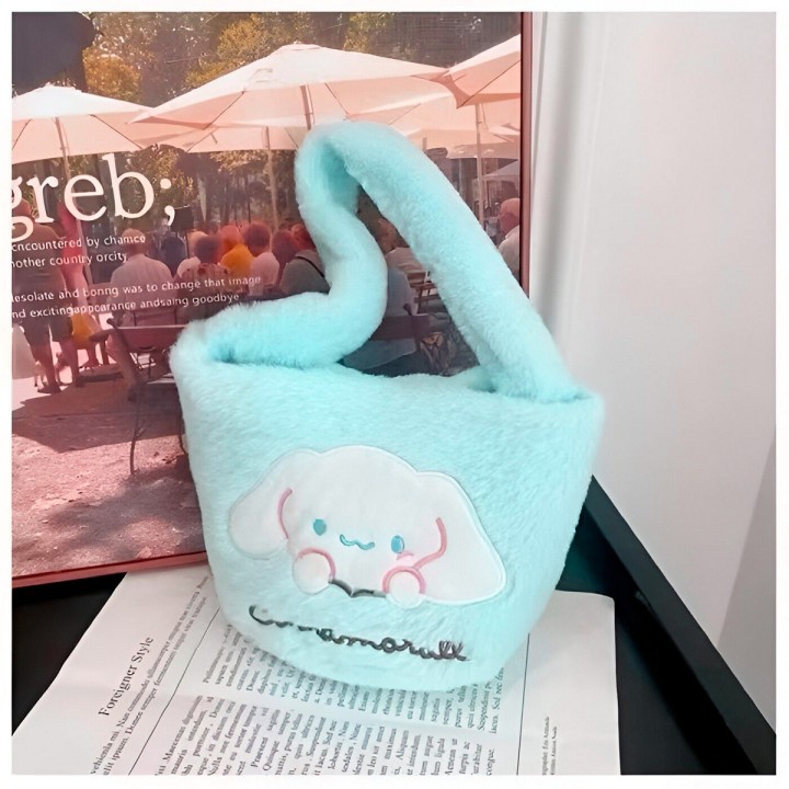 Bolso De Mano Niñas Anime Peluche Felpa Portable