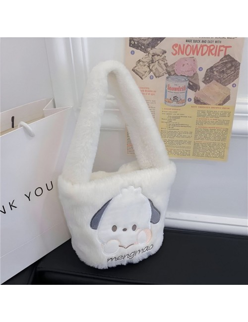 Bolso De Mano Niñas Anime Peluche Felpa Portable