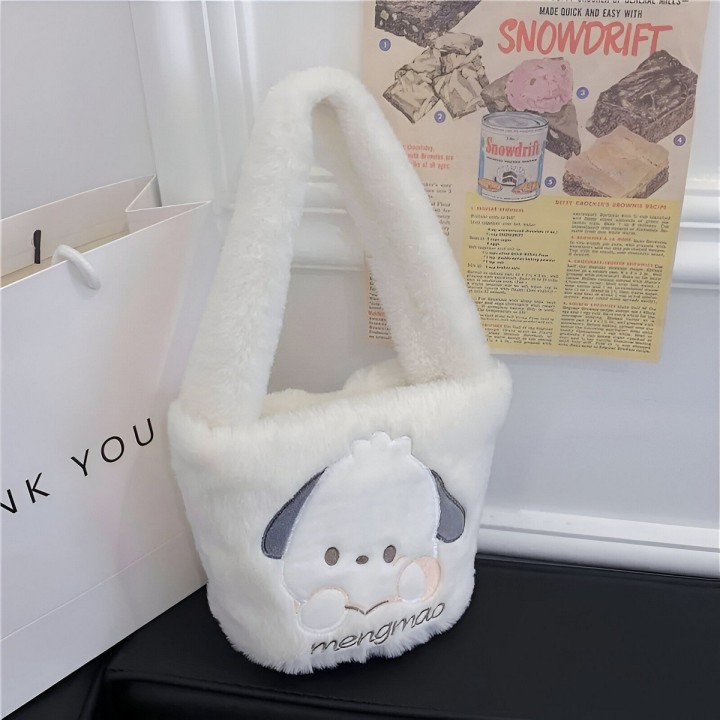 Bolso De Mano Niñas Anime Peluche Felpa Portable