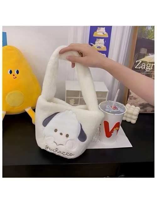 Bolso De Mano Niñas Anime Peluche Felpa Portable