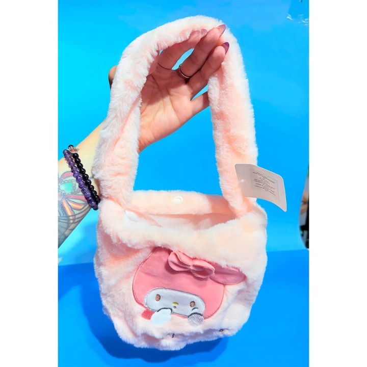 Bolso De Mano Niñas Anime Peluche Felpa Portable
