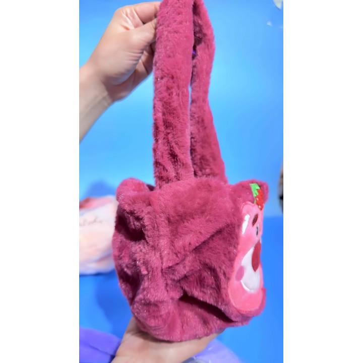 Bolso De Mano Niñas Anime Peluche Felpa Portable