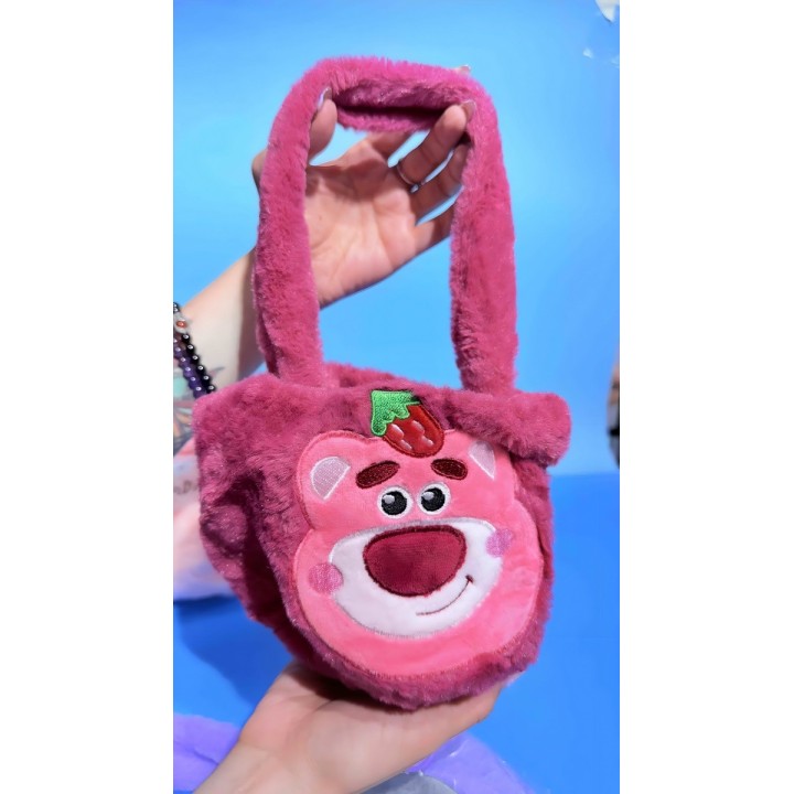 Bolso De Mano Niñas Anime Peluche Felpa Portable