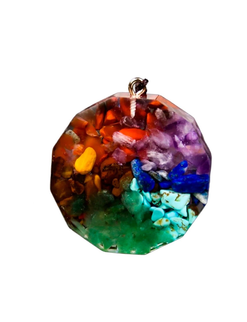 Collar Orgonita 7 Chakras Cuarzo Alfa Metatrón + Estuche