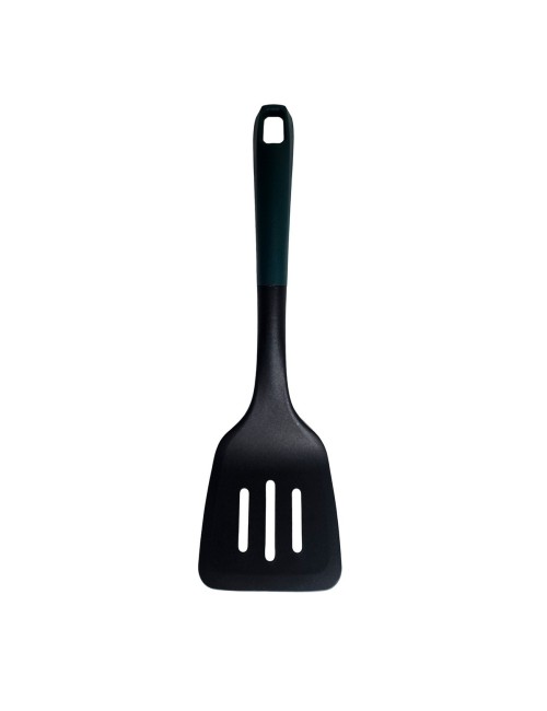 Espátula De Cocina Ranurada Mango Ergonomico Color Verde