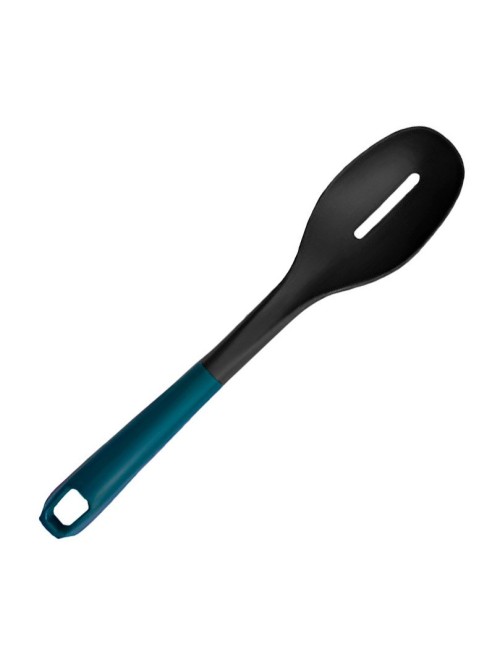 Cuchara De Cocina Ranurada Mango Ergonomico Color Verde