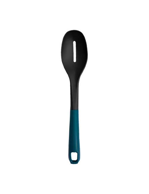Cuchara De Cocina Ranurada Mango Ergonomico Color Verde