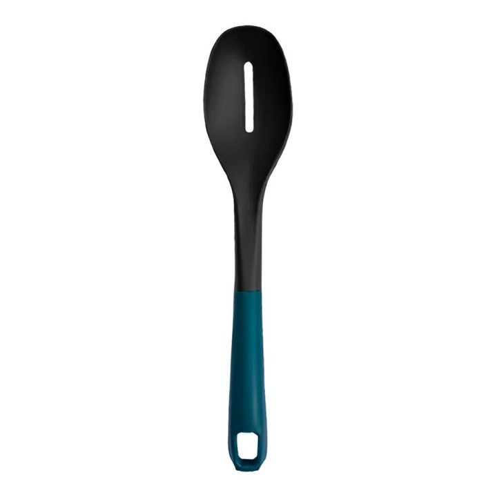 Cuchara De Cocina Ranurada Mango Ergonomico Color Verde