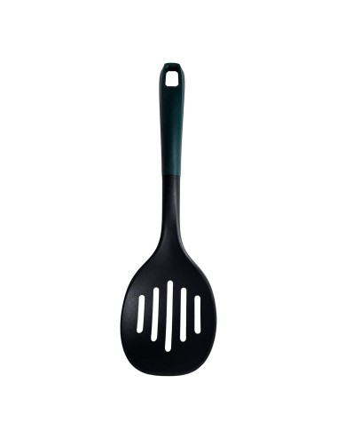 Cucharon De Cocina Ovalado Con Mango Ergonomico Color Verde