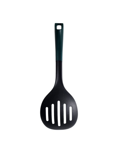 Cucharon De Cocina Ovalado Con Mango Ergonomico Color Verde