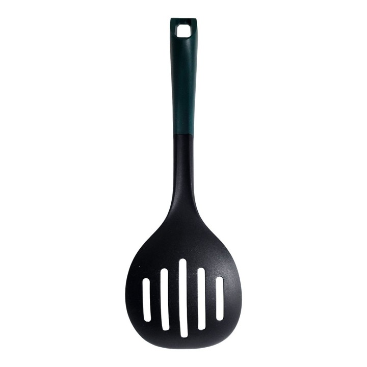 Cucharon De Cocina Ovalado Con Mango Ergonomico Color Verde