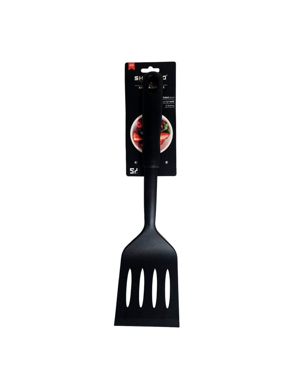 Espatula Con Ranuras De Cocina Con Mango Ergonomico