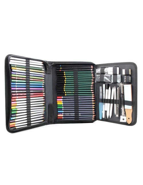 Set De Lapiz Color Dibujo Profesionalaccesorios + Estuche